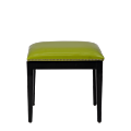 Divano Ottoman in Black with Lime Seat Pad