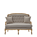 Paris Settee Sofa in Gold upholstered in Linen