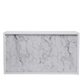 Unico Bar with White Frame and White Marble Effect Front
