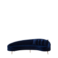 LA Sofa in Midnight Blue Velvet