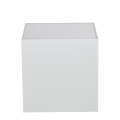 Seattle Cube Plinth in White with Mirror Top