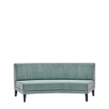 Infinito E Curved Sofa in Seafoam Green