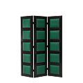 CKC Screen in Black with Seagreen Panels