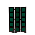 CKC Screen in Black with Seagreen Panels