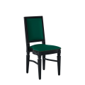 CKC Chair in Black with Sea Green Seat Pad