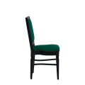 CKC Chair in Black with Sea Green Seat Pad