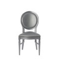 Chandelle Chair in Silver with Silver Seat Pad