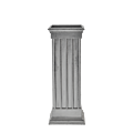 Greek Classic Plinths with Silver Gilt Finish