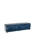 Rochelle Bench in Sky Blue Velvet