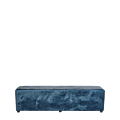 Rochelle Bench in Sky Blue Velvet