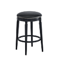 Beli Bar Stool with Black Frame and Slate Seat Pad