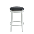 Beli Bar Stool White with Slate Seat Pad
