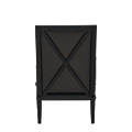 Havana Armchair in Black with Slate Seat Pad