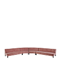 Infinito A Straight Sofa in Soft Pink