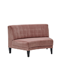 Infinito F Curved Sofa in Soft Pink