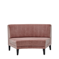 Infinito F Curved Sofa in Soft Pink