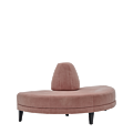 Infinito H Bullnose Sofa in Soft Pink