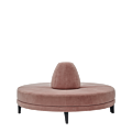 Infinito H Bullnose Sofa in Soft Pink