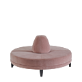 Infinito H Bullnose Sofa in Soft Pink