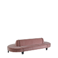 Infinito H Bullnose Sofa in Soft Pink