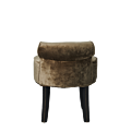 Belgravia Ottoman in Taupe Velvet