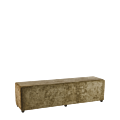 Rochelle Bench in Taupe Velvet