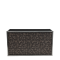 Unico Bar - Stainless Steel Frame - Snake Skin Upholstered Panels