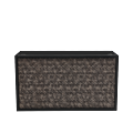 Unico DJ Booth - Black Frame - Snake Skin Upholstered Panels