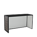 Unico DJ Booth - Black Frame - Snake Skin Upholstered Panels