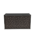 Unico DJ Booth - Steel Frame - Snake Skin Upholstered Panels 
