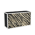 Unico Bar with White Frame and Tiger Print Front