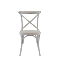Coco Chair in White with Vanilla Seat Pad