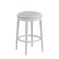 Beli Bar Stool White with White Seat Pad
