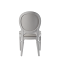 Chandelle Chair in White with White Seat Pad