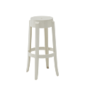 Charles Ghost Bar Stool in White