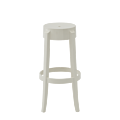 Charles Ghost Bar Stool in White