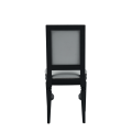 CKC Chair in Black with White Seat Pad
