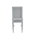 CKC Chair in White with White Seat Pad
