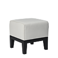 Classic Square Ottoman in White