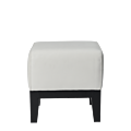 Classic Square Ottoman in White