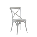 Coco Chair in White with White Seat Pad
