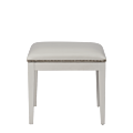 Divano Ottoman in White with White Seat Pad