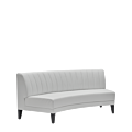 Infinito E Curved Sofa in White