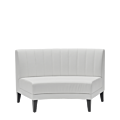 Infinito F Curved Sofa in White