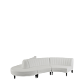 Infinito F Curved Sofa in White