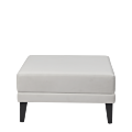 Infinito L Large Square Ottoman in White