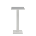 Olympic Poseur Table in White with Smoked Mirror Top
