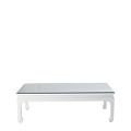 Shanghai Coffee Table in White with Mirror Top 