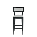 The Bogart Bar Stool in Black with White