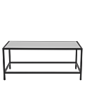 Unico Rectangular Coffee Table with Black Frame and White Top